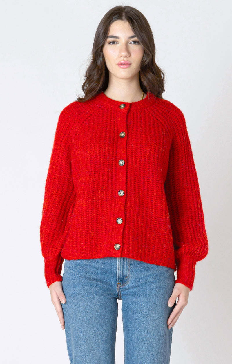 DEX- Crewneck Textured Cardigan