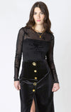 DEX- Burnout Patterned Bodysuit