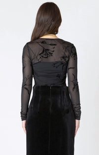 DEX- Burnout Patterned Bodysuit