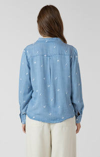 DEX- Embroidereed Button Front Shirt