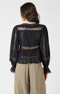 DEX - Lace Trim Top