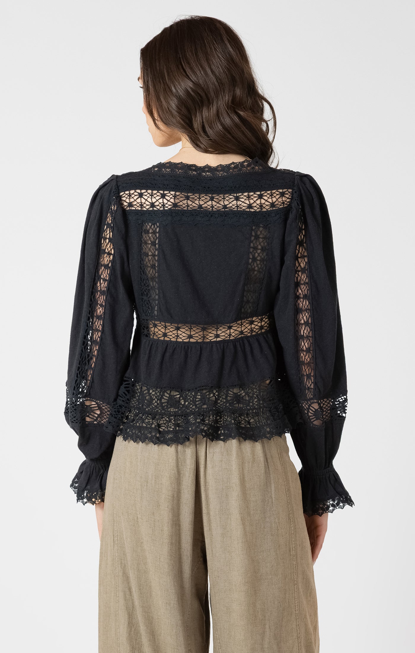 DEX - Lace Trim Top