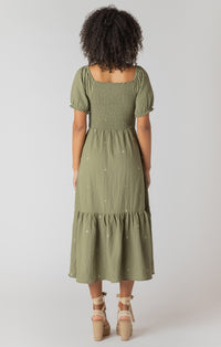 Room 34- Smocked Tiered Maxi Dress