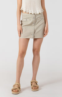 DEX - Button Front Mini Skirt