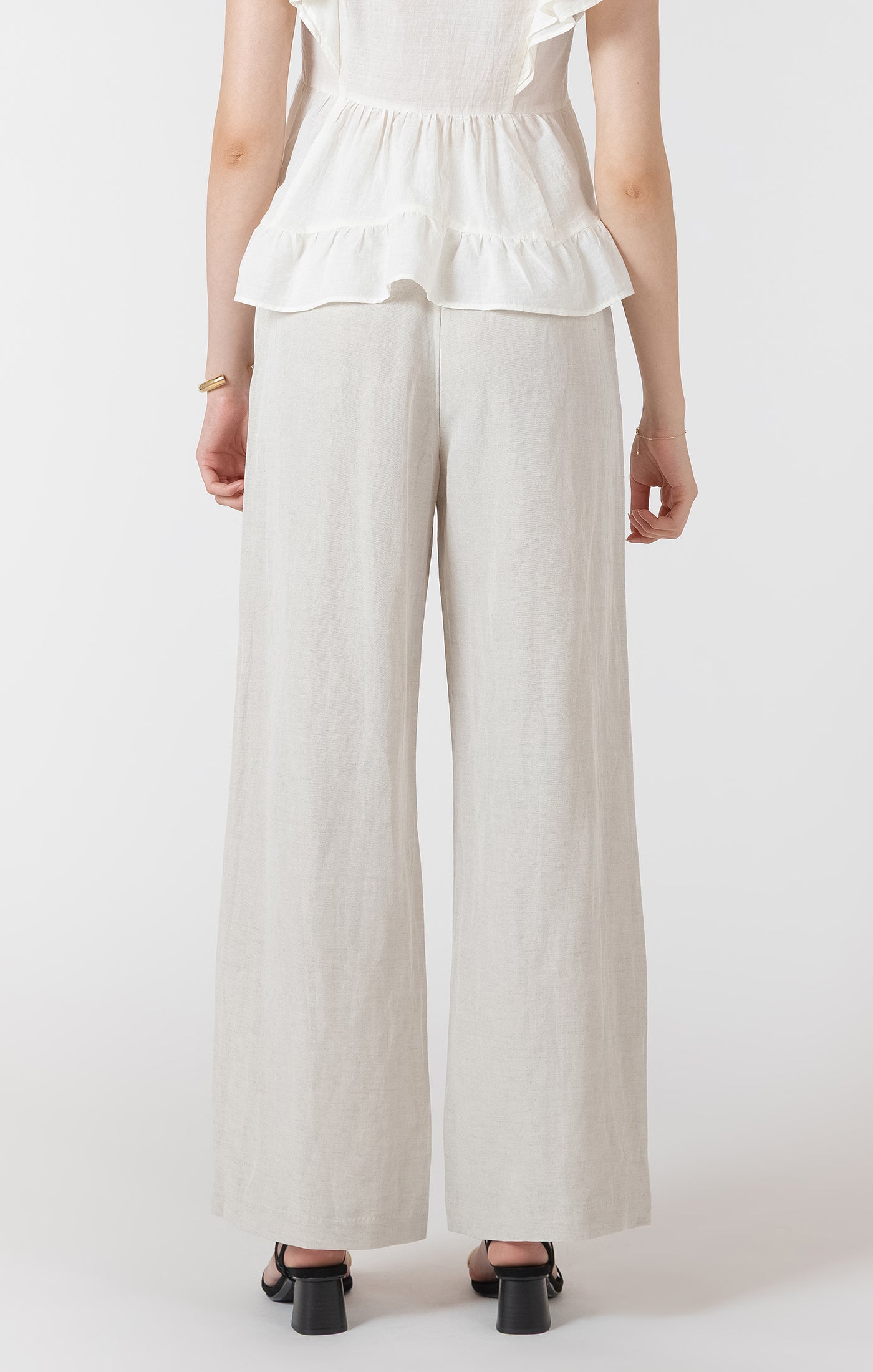 DEX- Linen Blend Pull On Pant