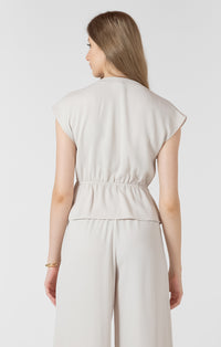 Black Tape - Drapey Wrap Top