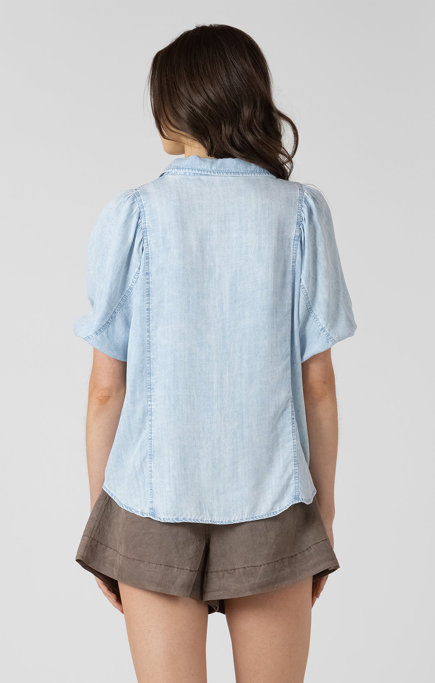 DEX - Panelled Button Front Blouse