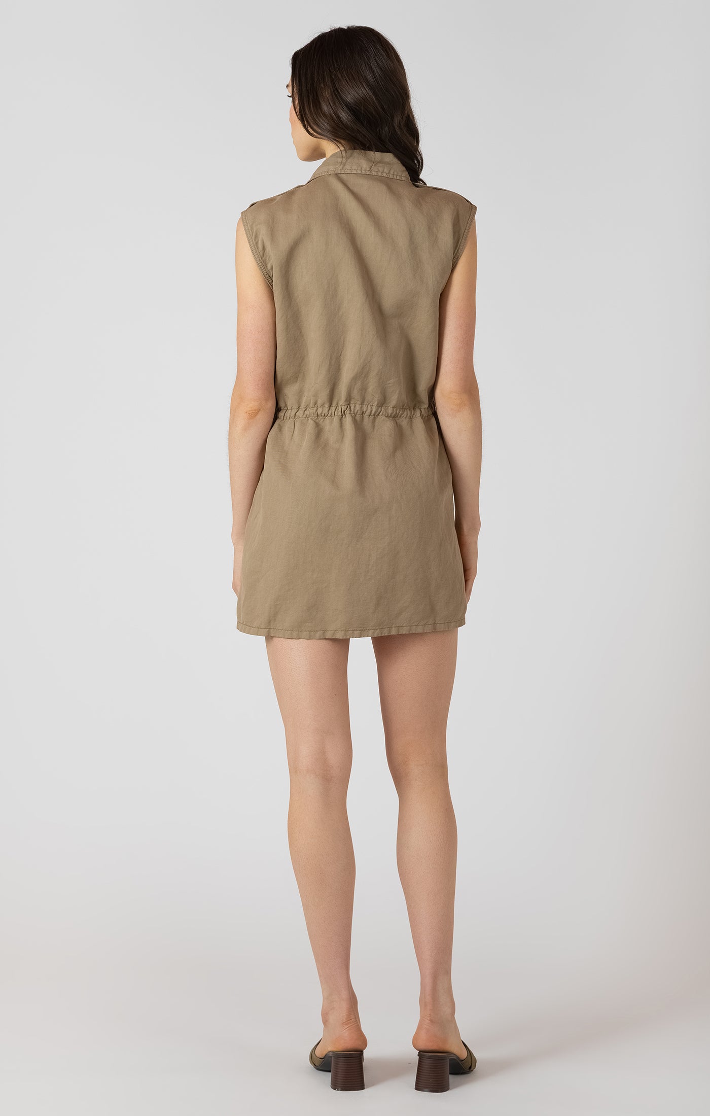 DEX- Utility Drawstring Waist Mini Dress