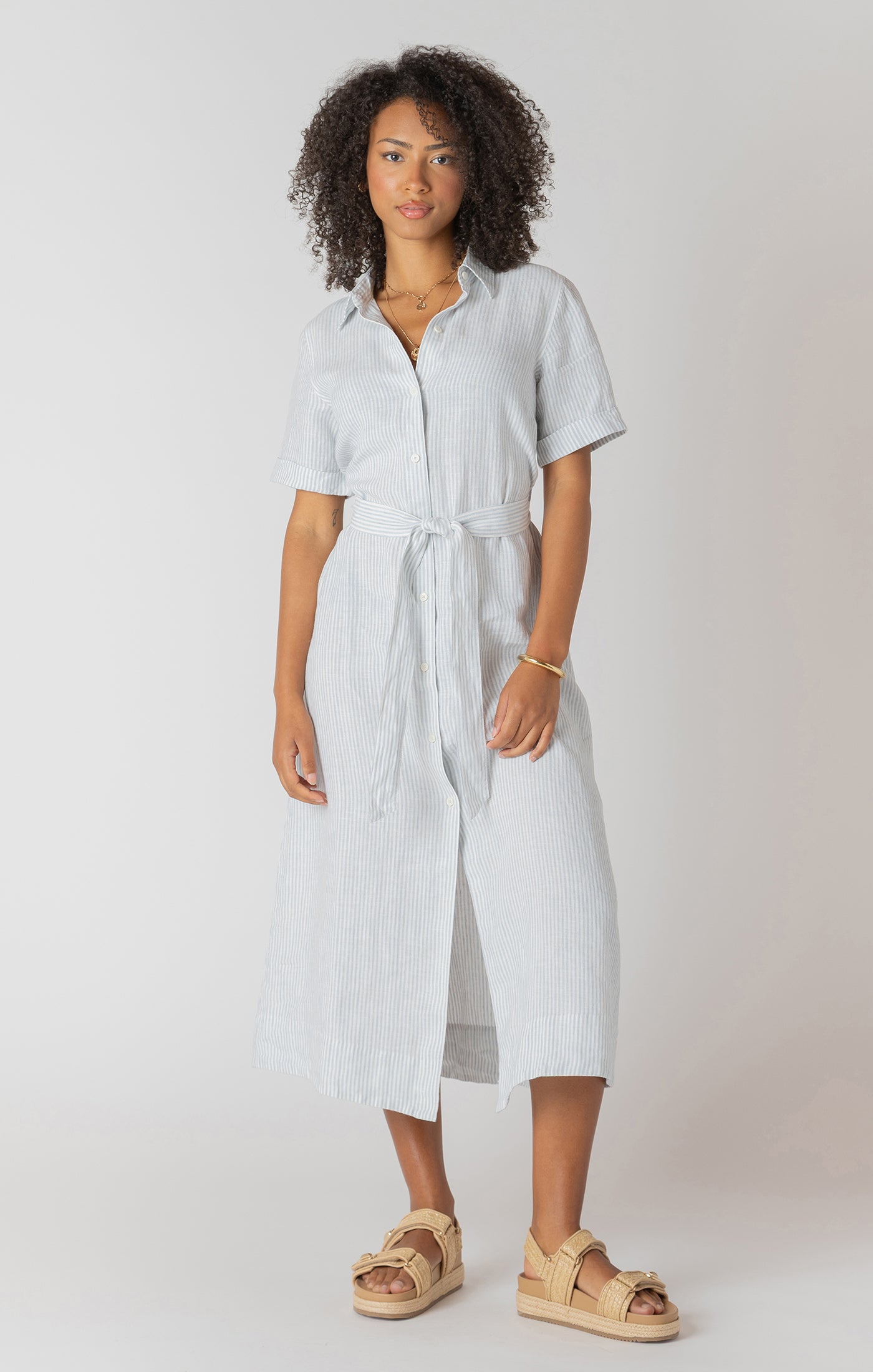 Room 34- Belted Shirtdress