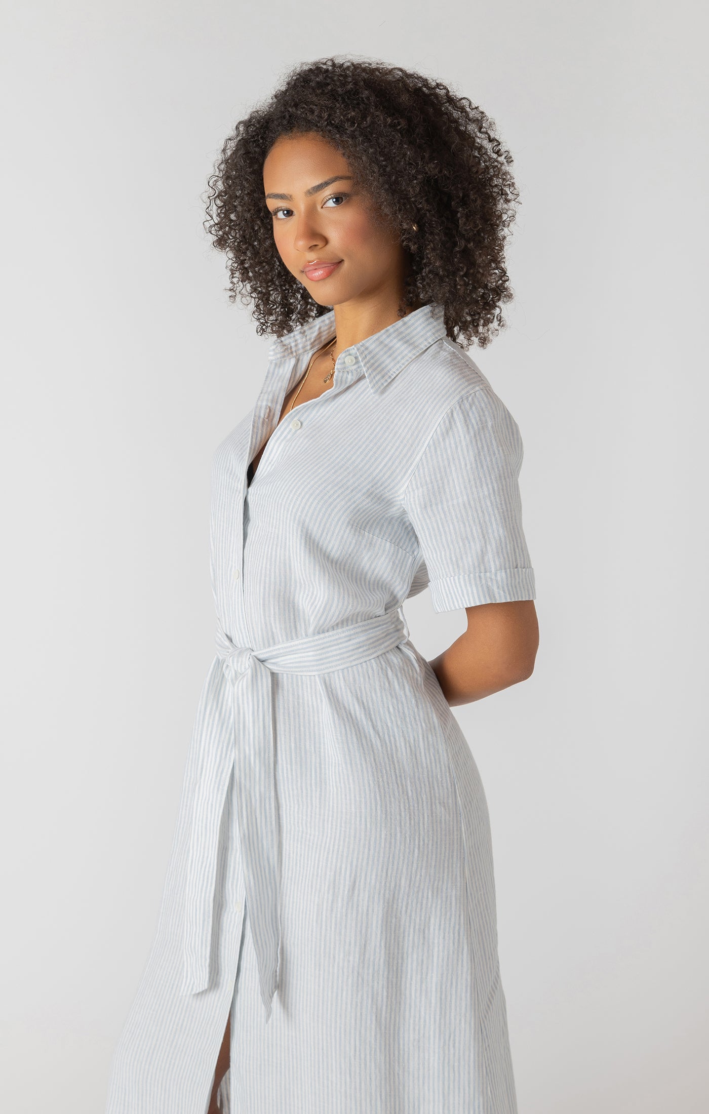 Room 34- Belted Shirtdress