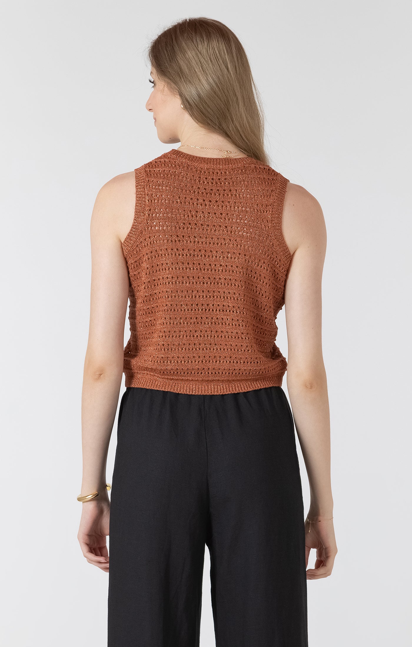 Black Tape - Crochet Sweater Top