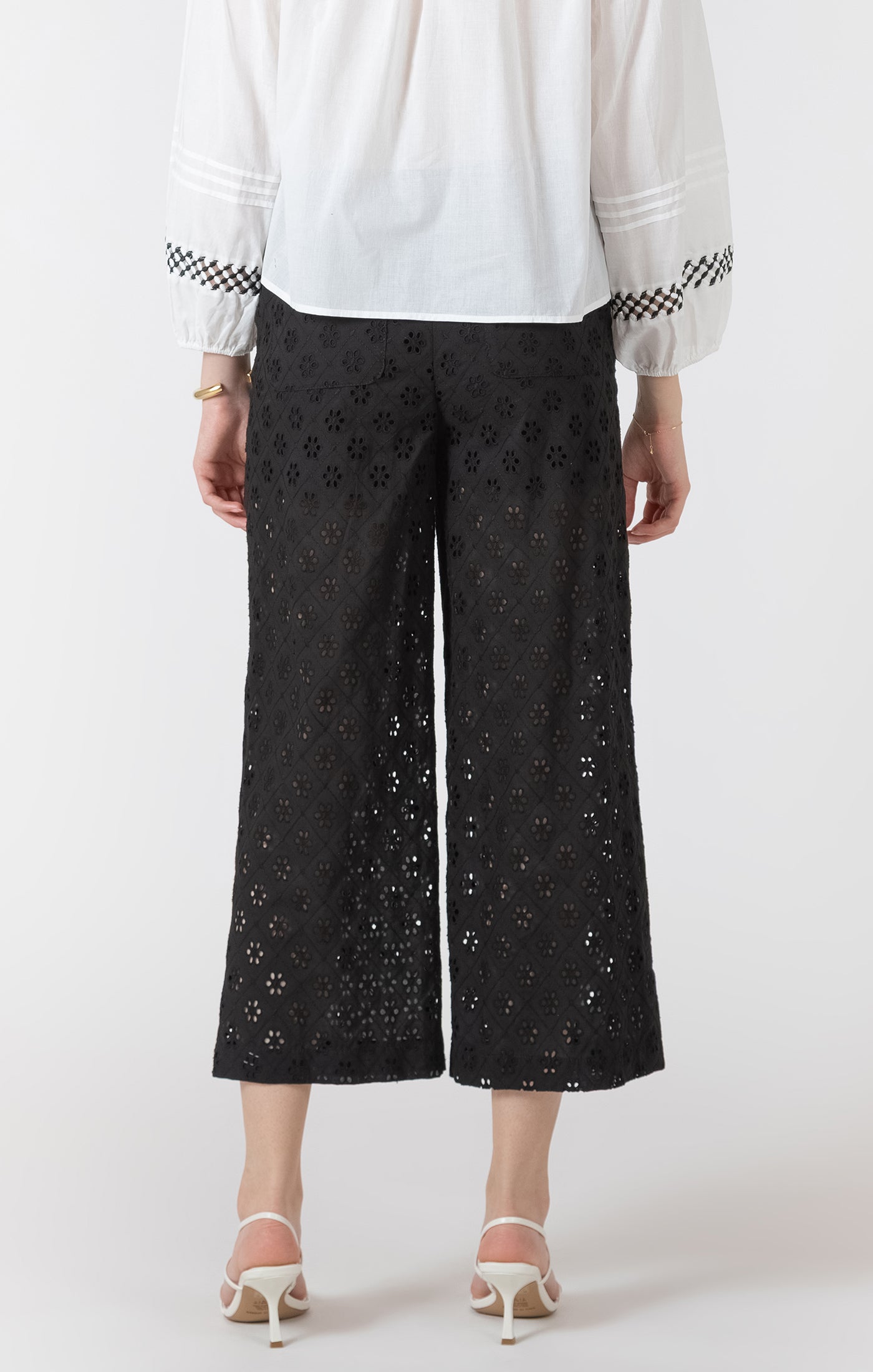 Black Tape - Eyelet Lace Pants
