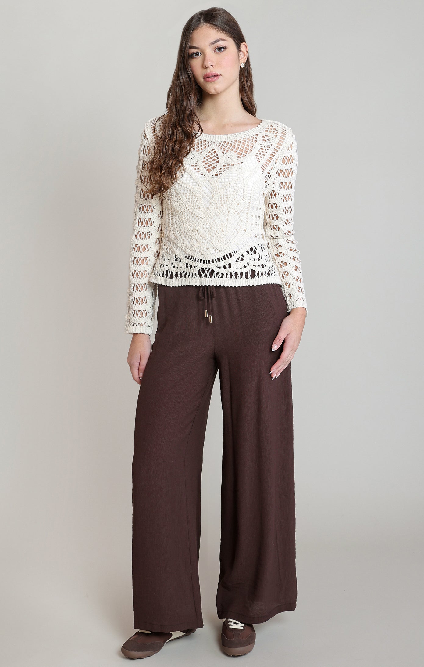 DEX- The Ivory Heirloom Crochet Top