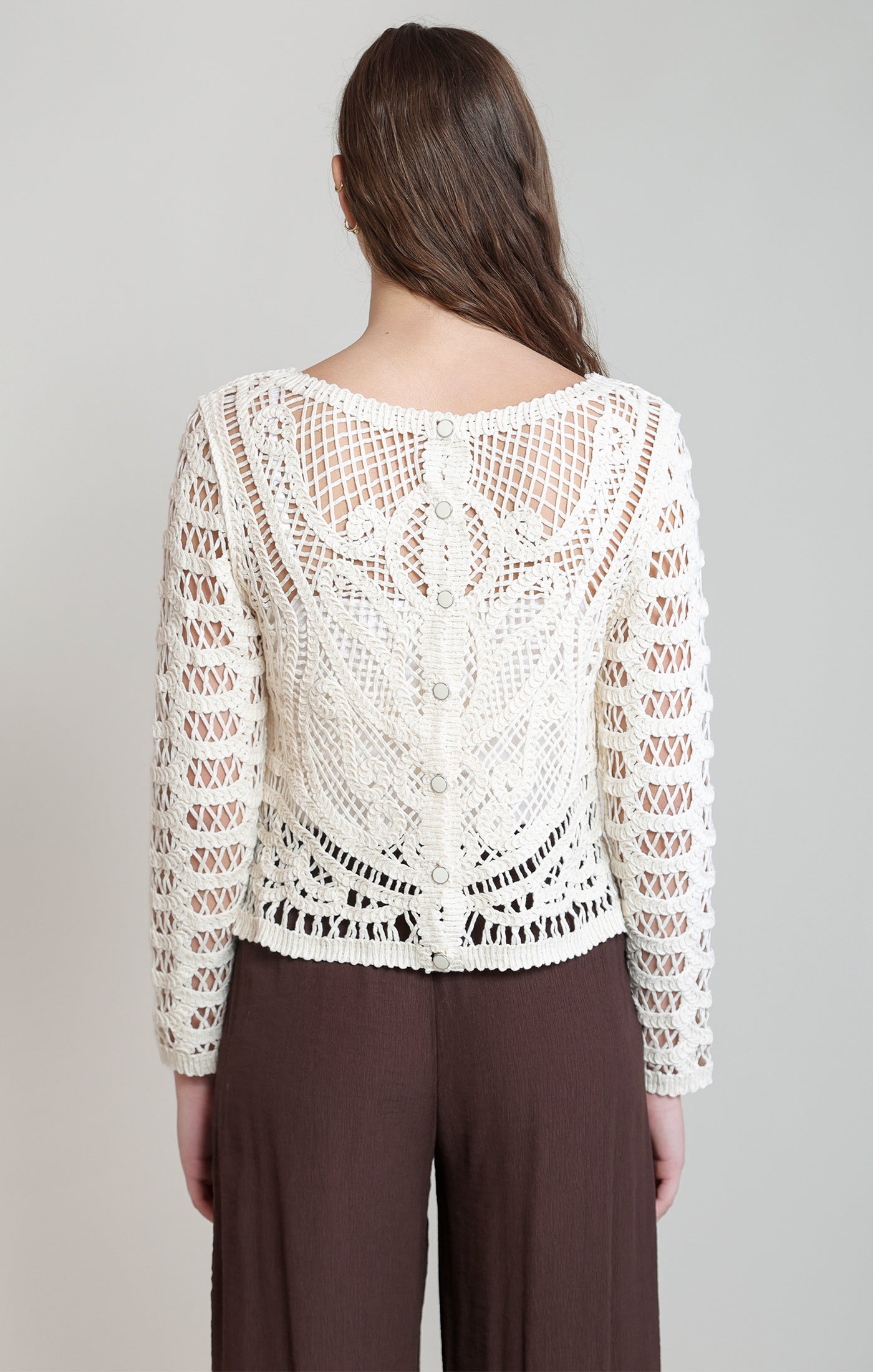 DEX- The Ivory Heirloom Crochet Top