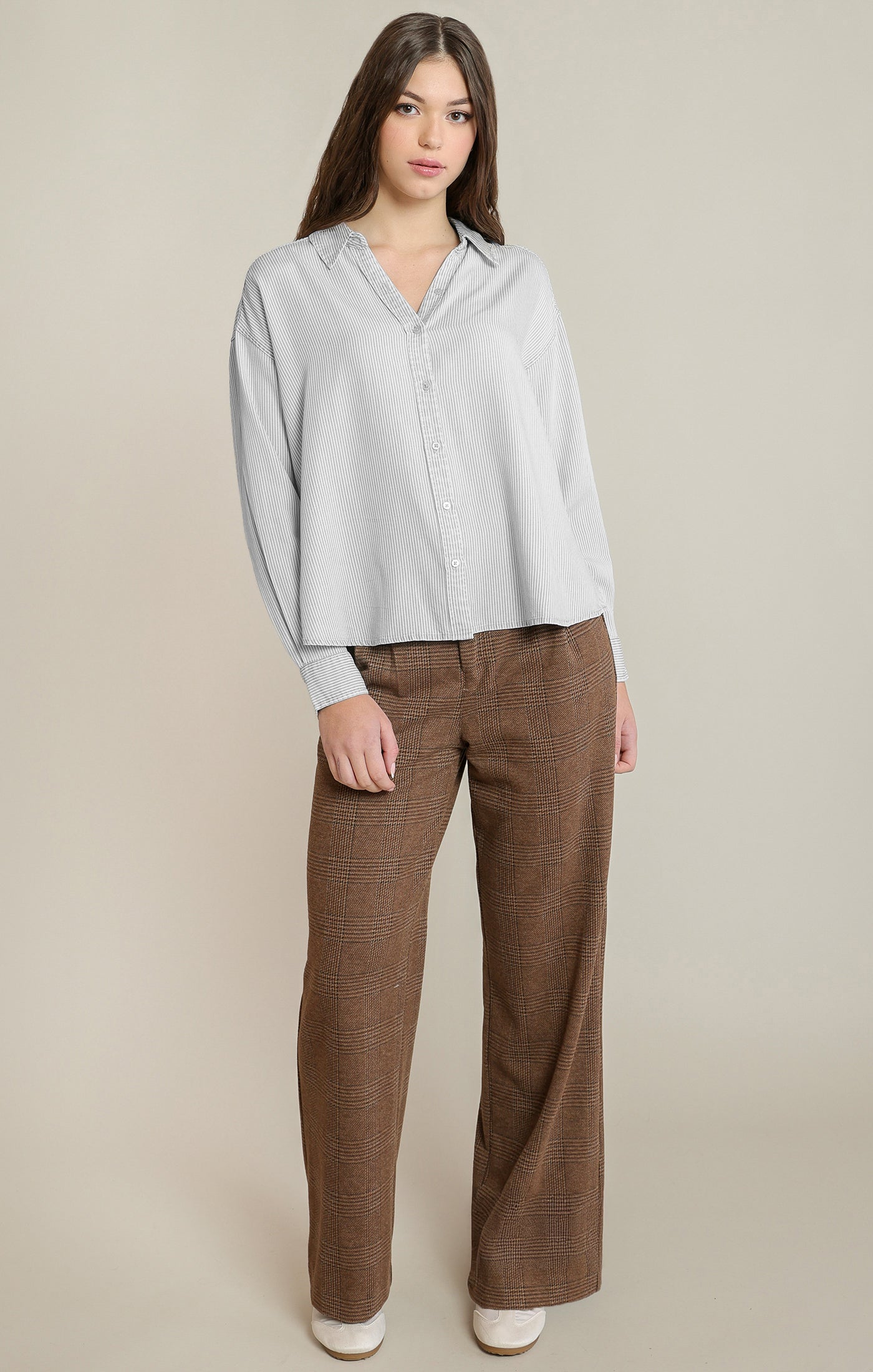 DEX - Easy Street Pinstripe Blouse