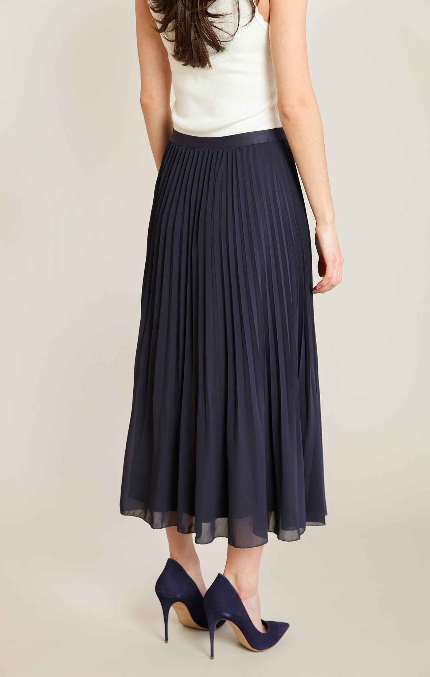 Midnight Muse Pleated Maxi Skirt