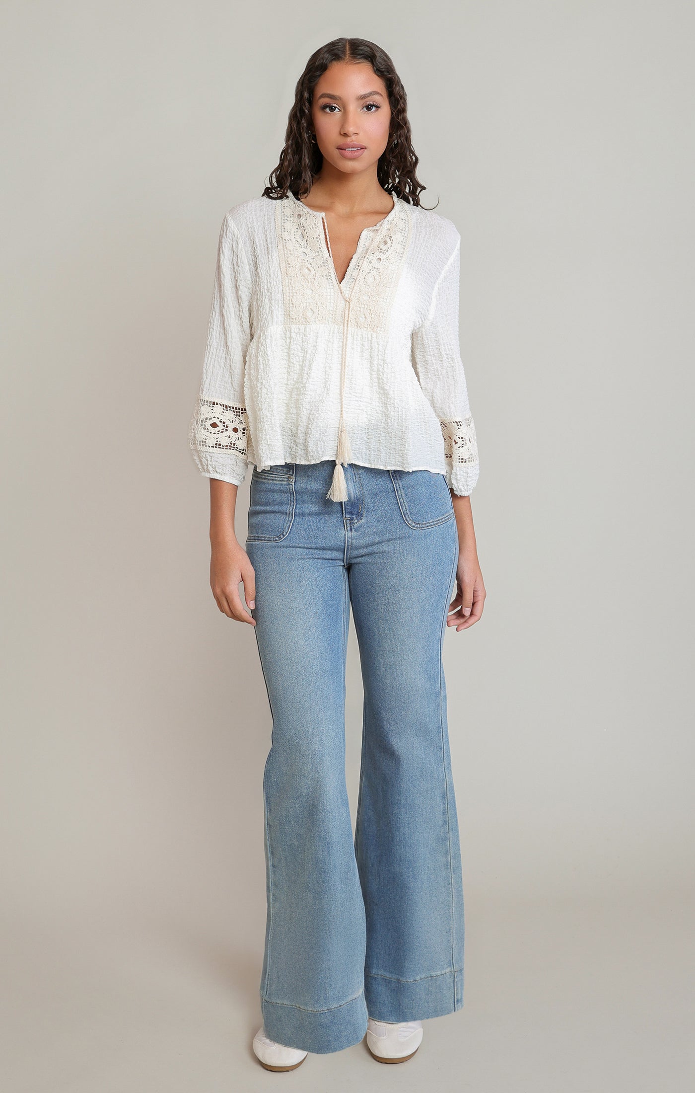 DEX - The Ivory Meadow Blouse