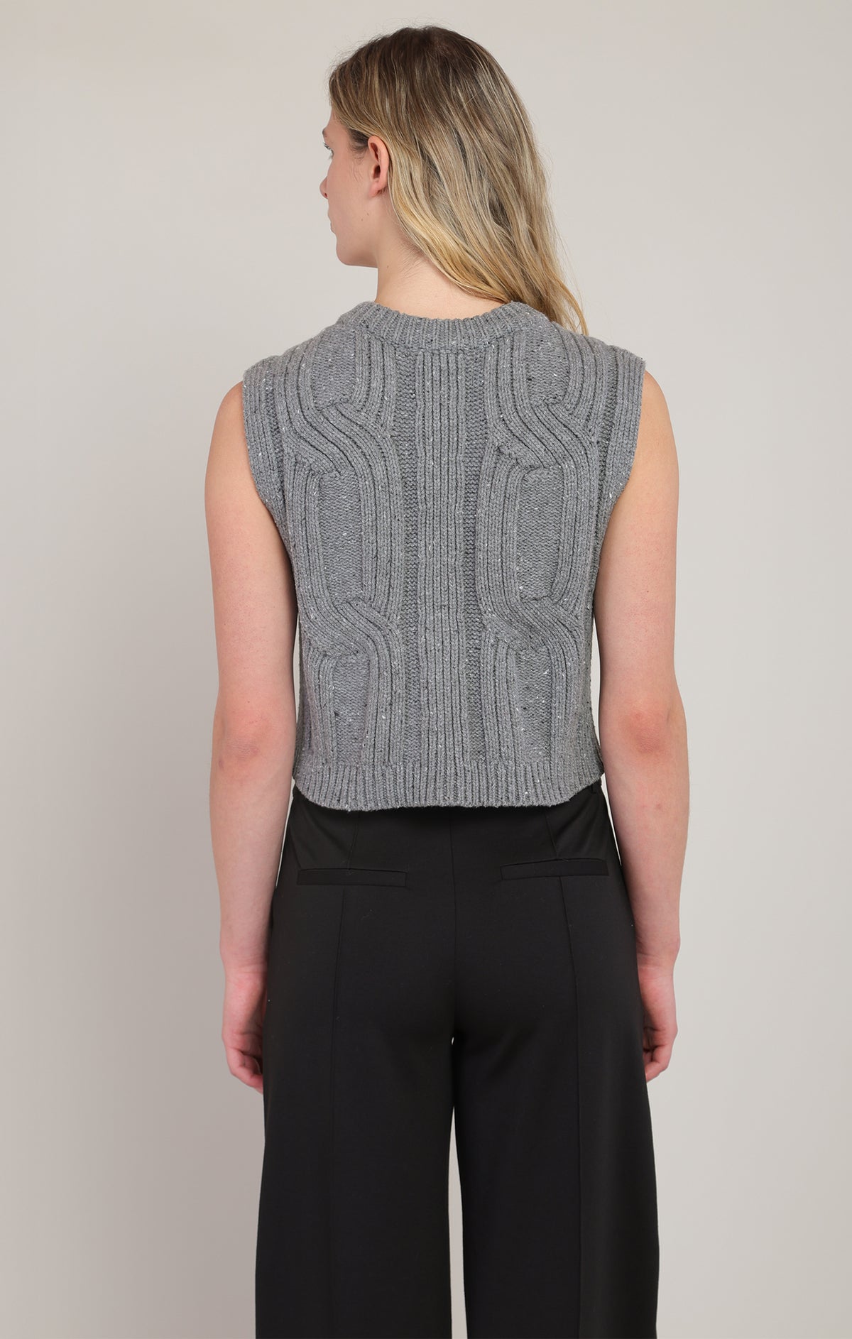 The Fireside Cable Knit Vest