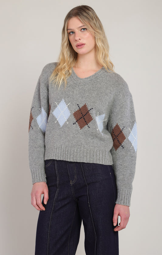 The Autumn Club Argyle Sweater 🍂