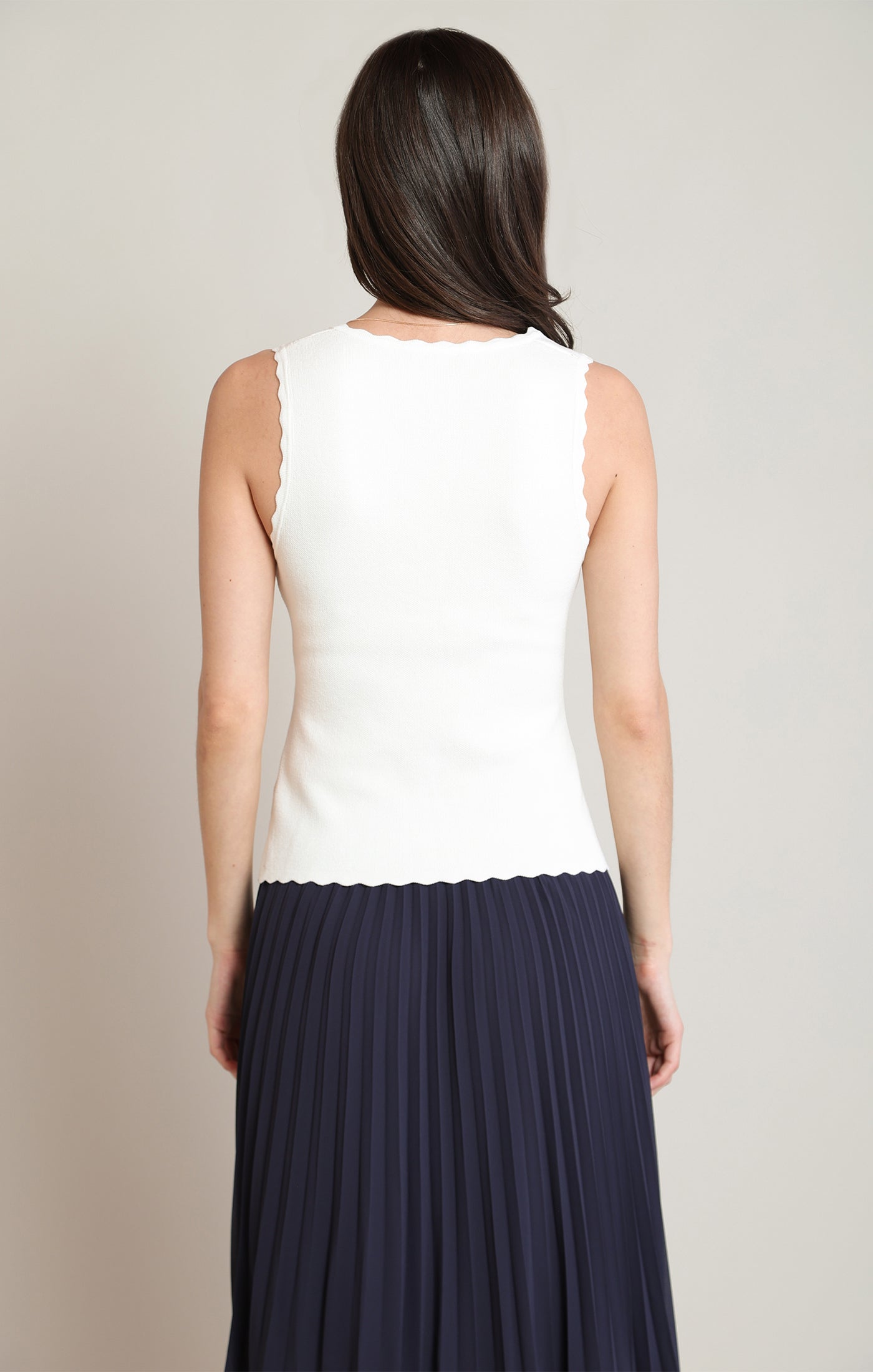 The Camille Tie-Front Knit Tank