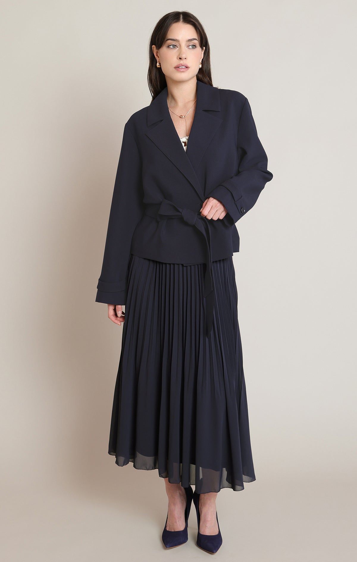 The After Hours Belted Blazer