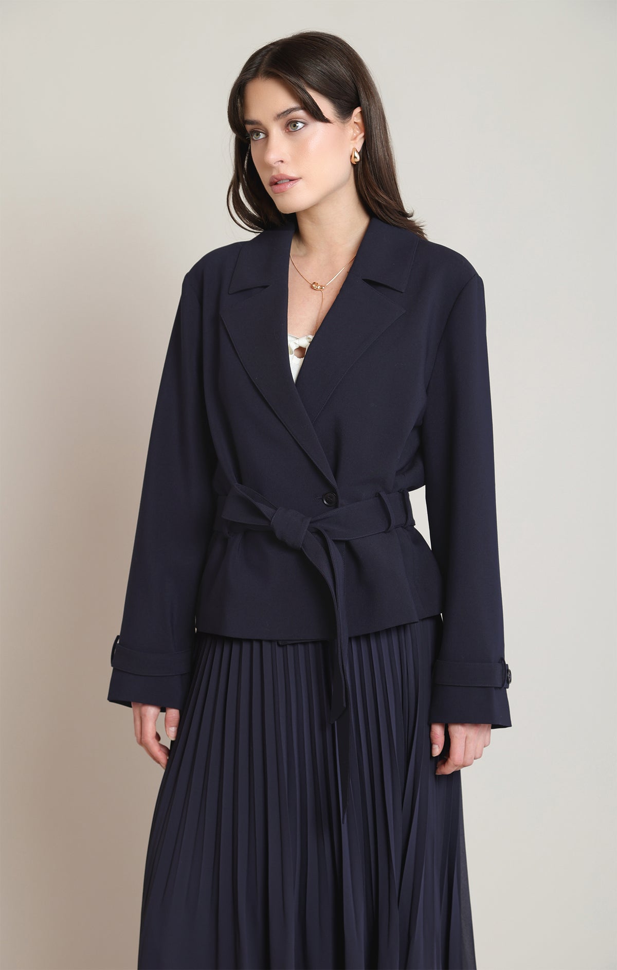 The After Hours Belted Blazer