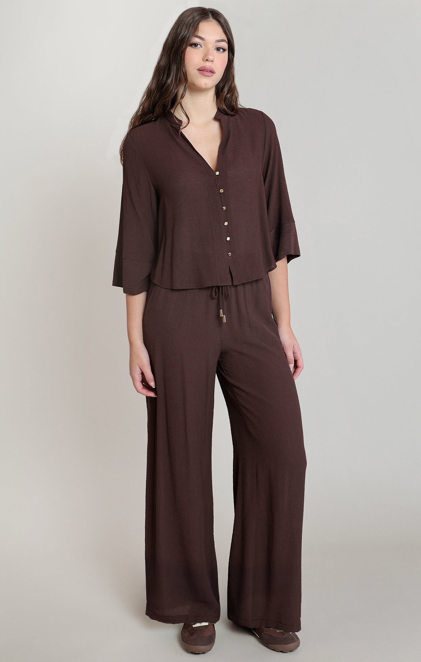 DEX - Espresso Hour Wide Leg Pants