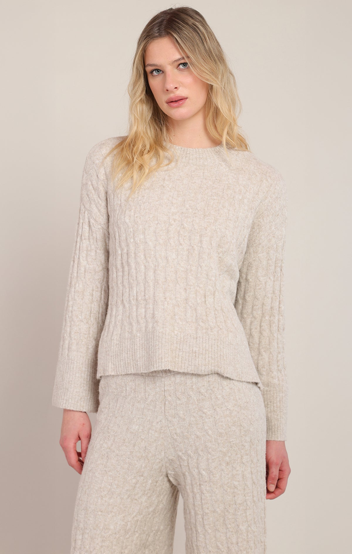 Fireside Cable Knit Set- TOP