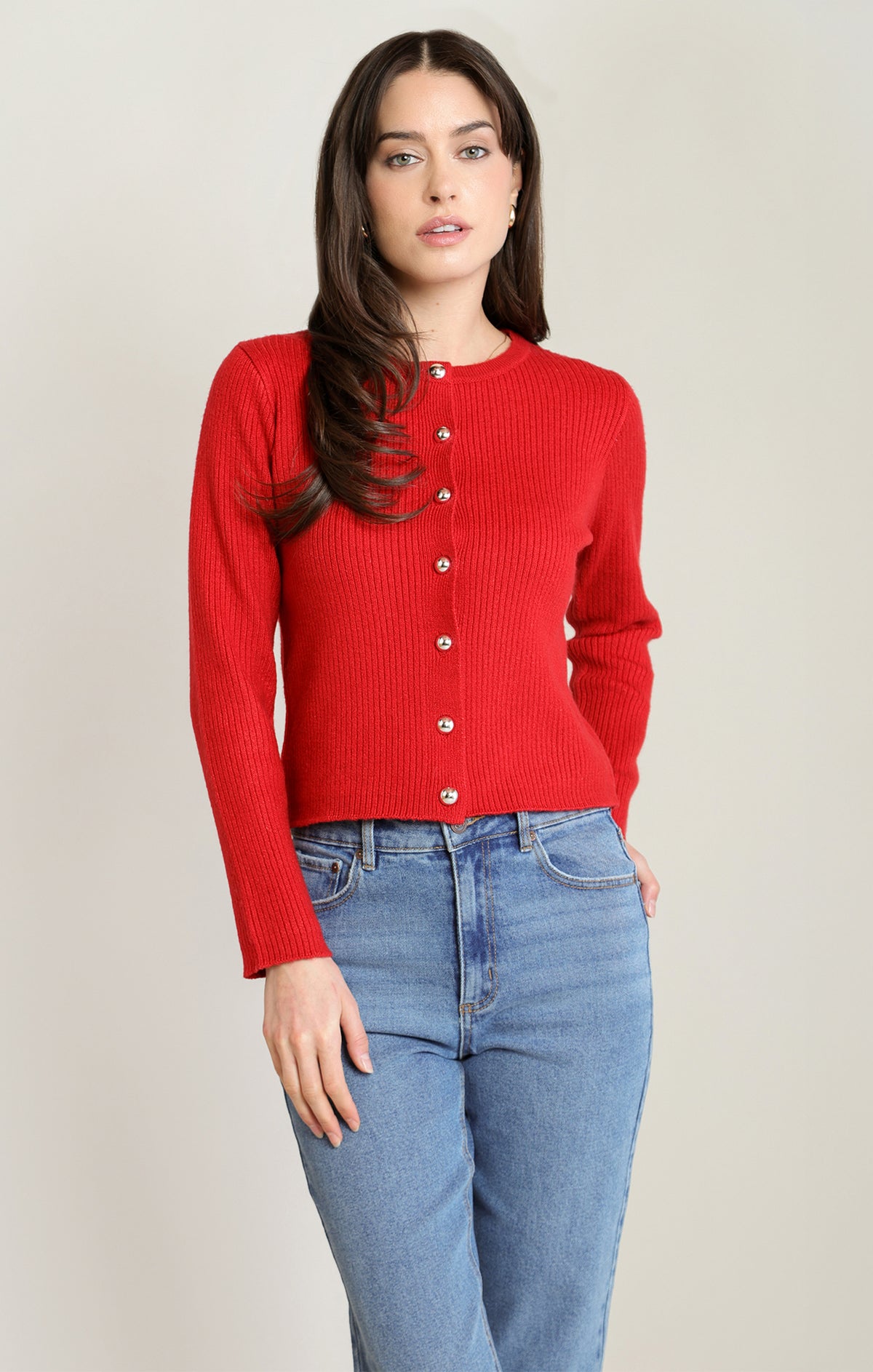 The Scarlet Button Cardigan ❤️