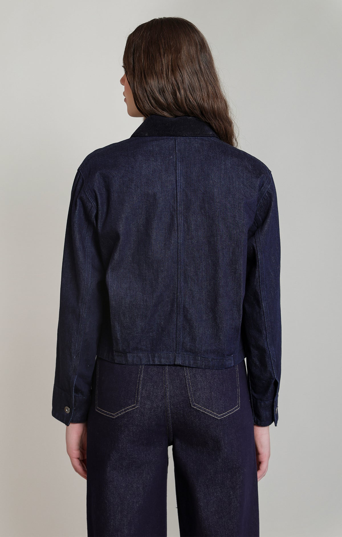 The Indigo Cord Collar Denim Jacket