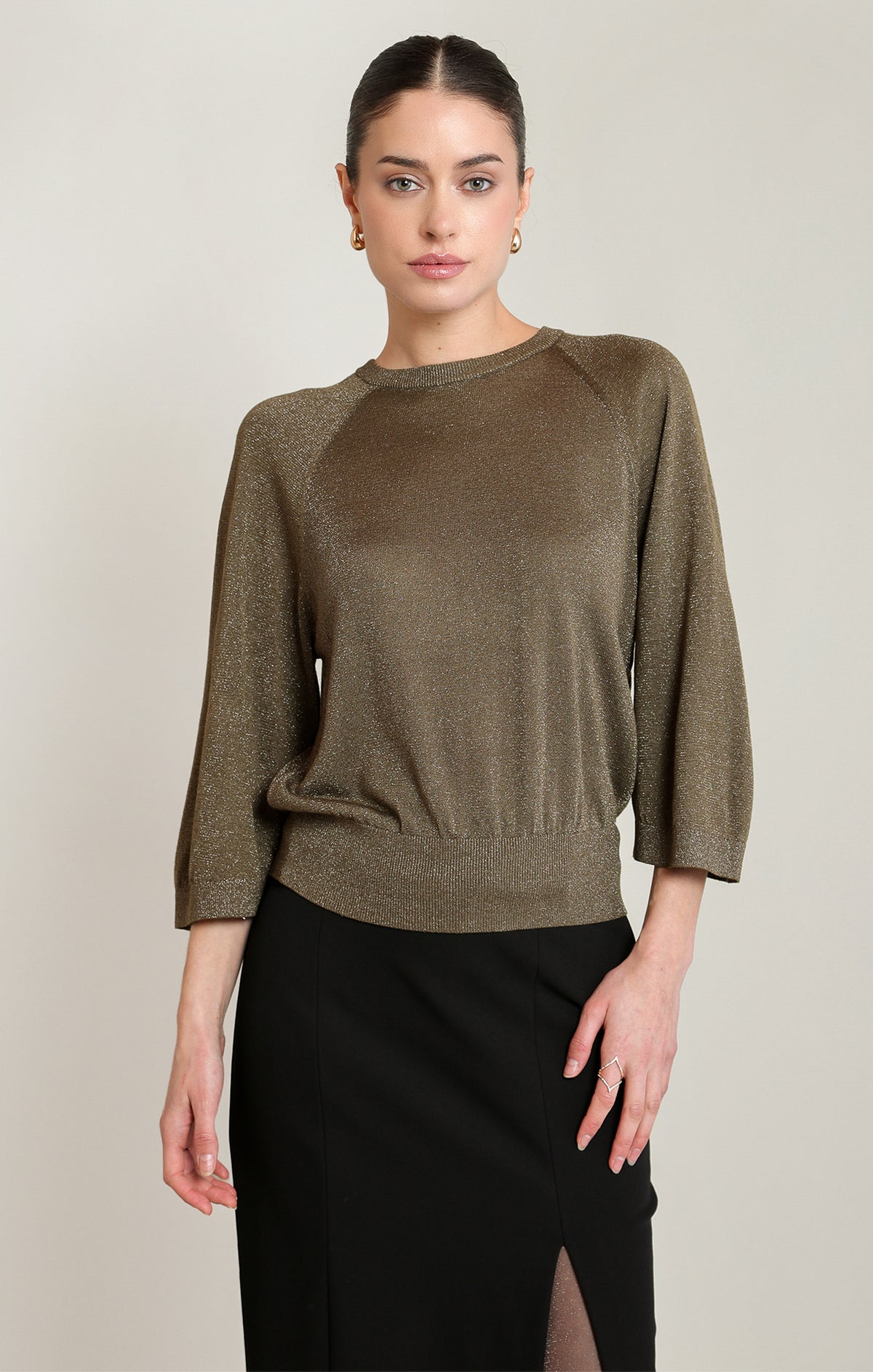Golden Hour Shimmer Sweater
