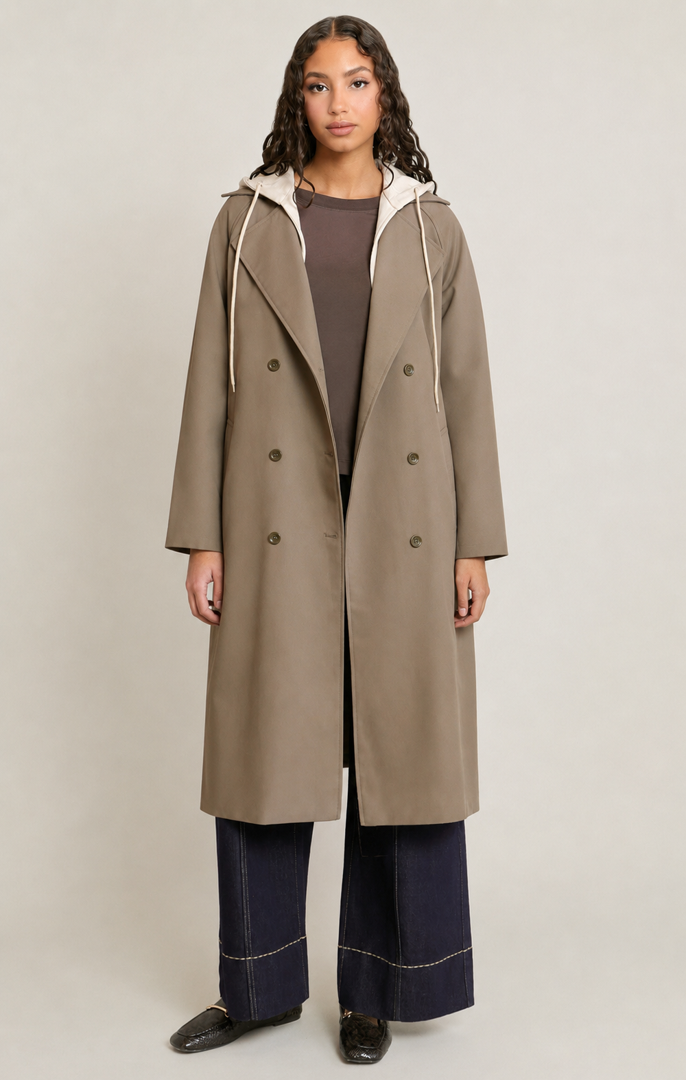 The Uptown Hooded Trench Coat
