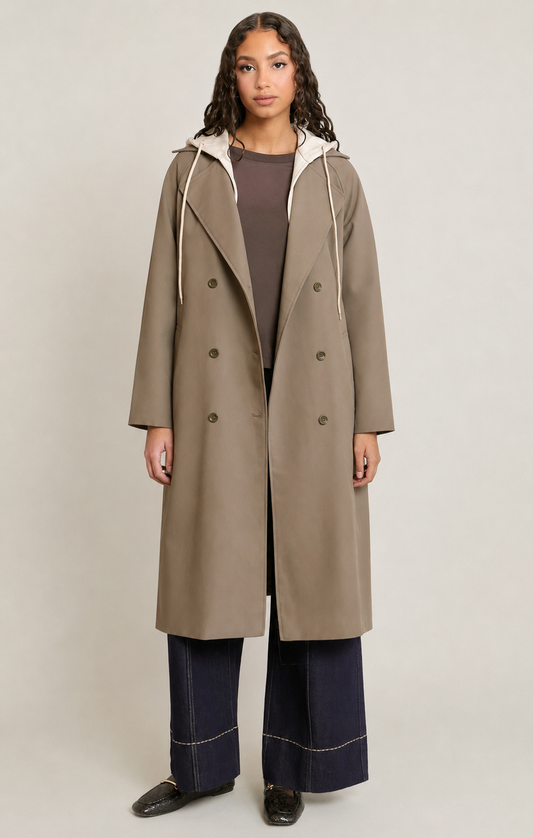 The Uptown Hooded Trench Coat