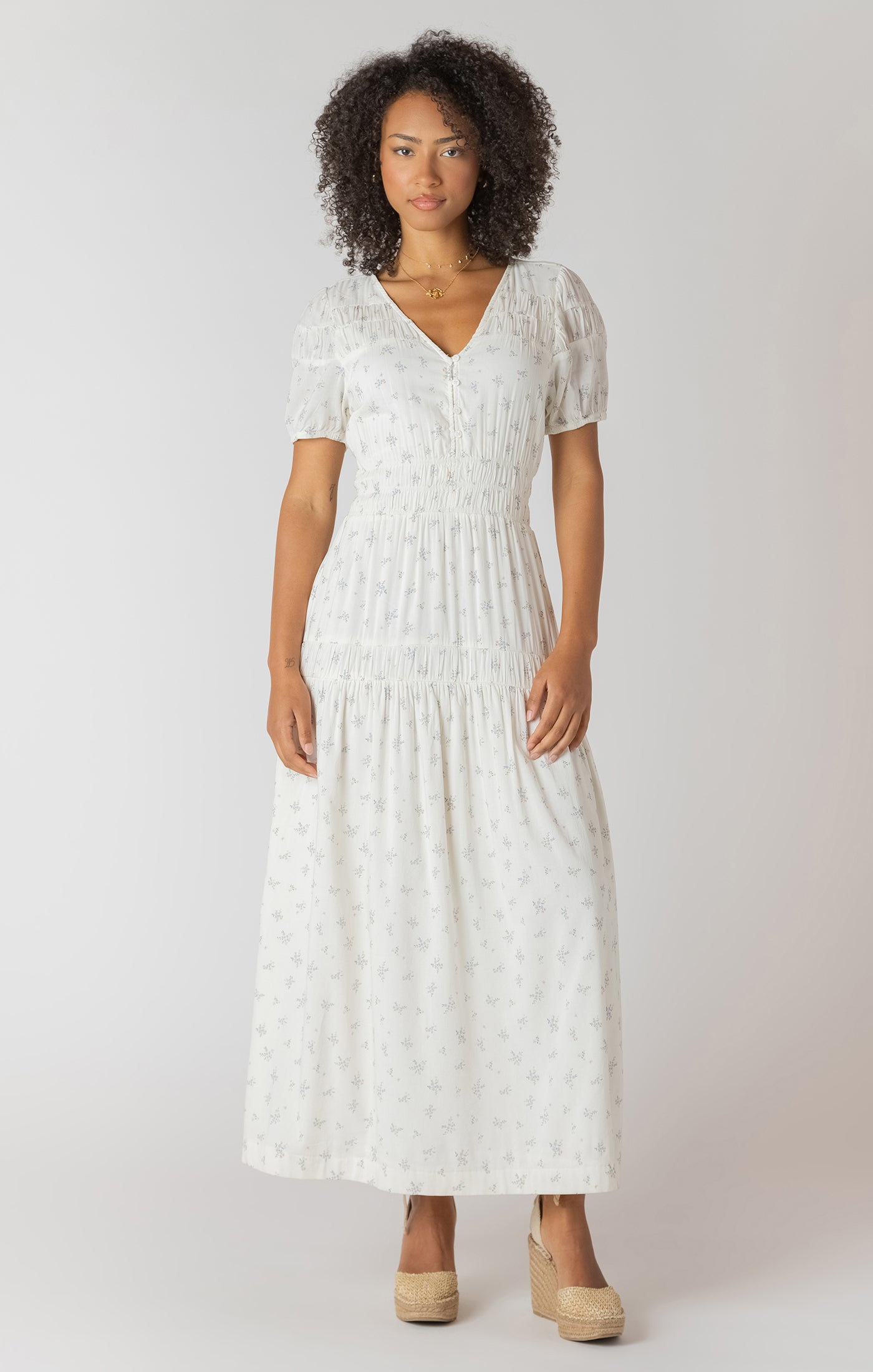 Room 34- Delicate Smocked Dress
