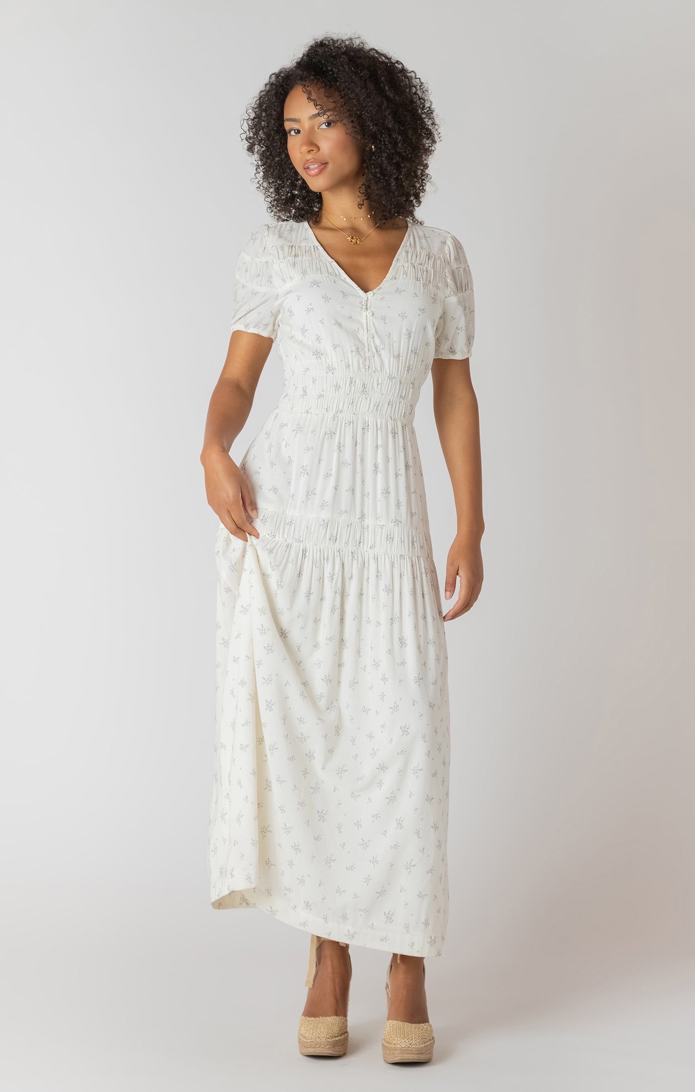 Room 34- Delicate Smocked Dress
