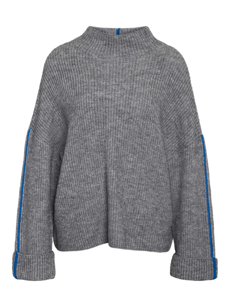 Noisy May - Tova High Neck Foldover Sweater