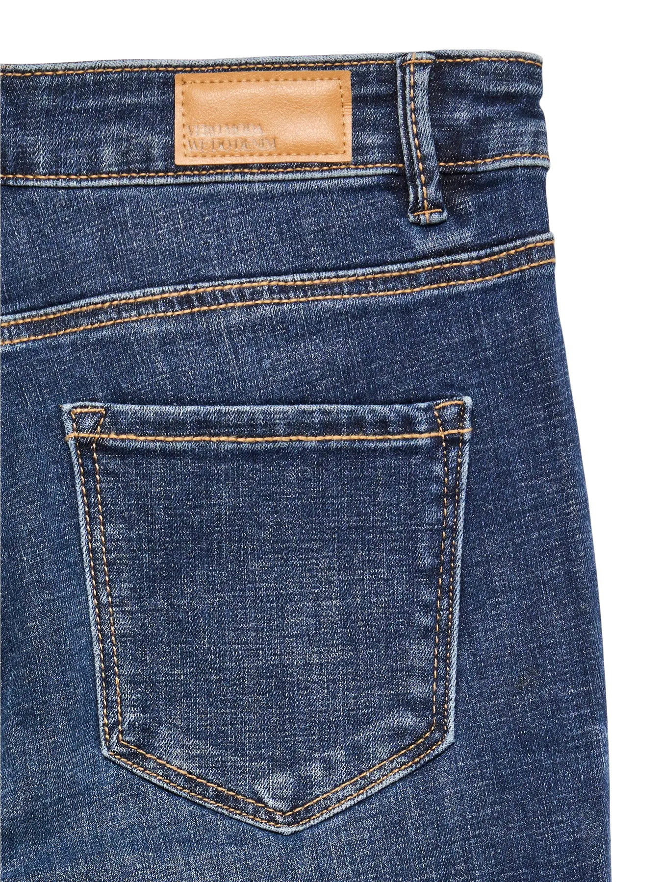 Vero Moda - Flash Mid Rise Straight Jean - Dark Blue