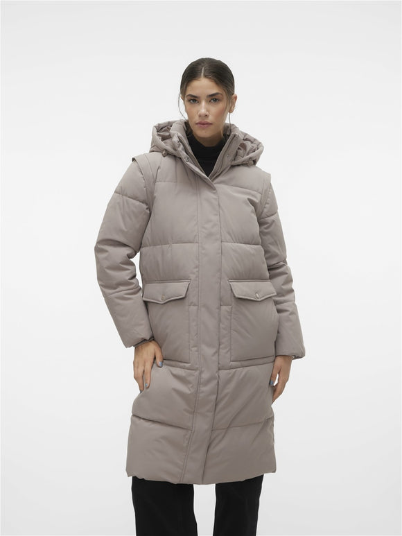 Vero Moda Madelyn Long 2 in 1 Coat/Vest