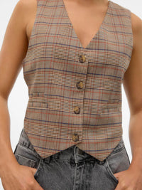 Vero Moda Ellie Check Vest