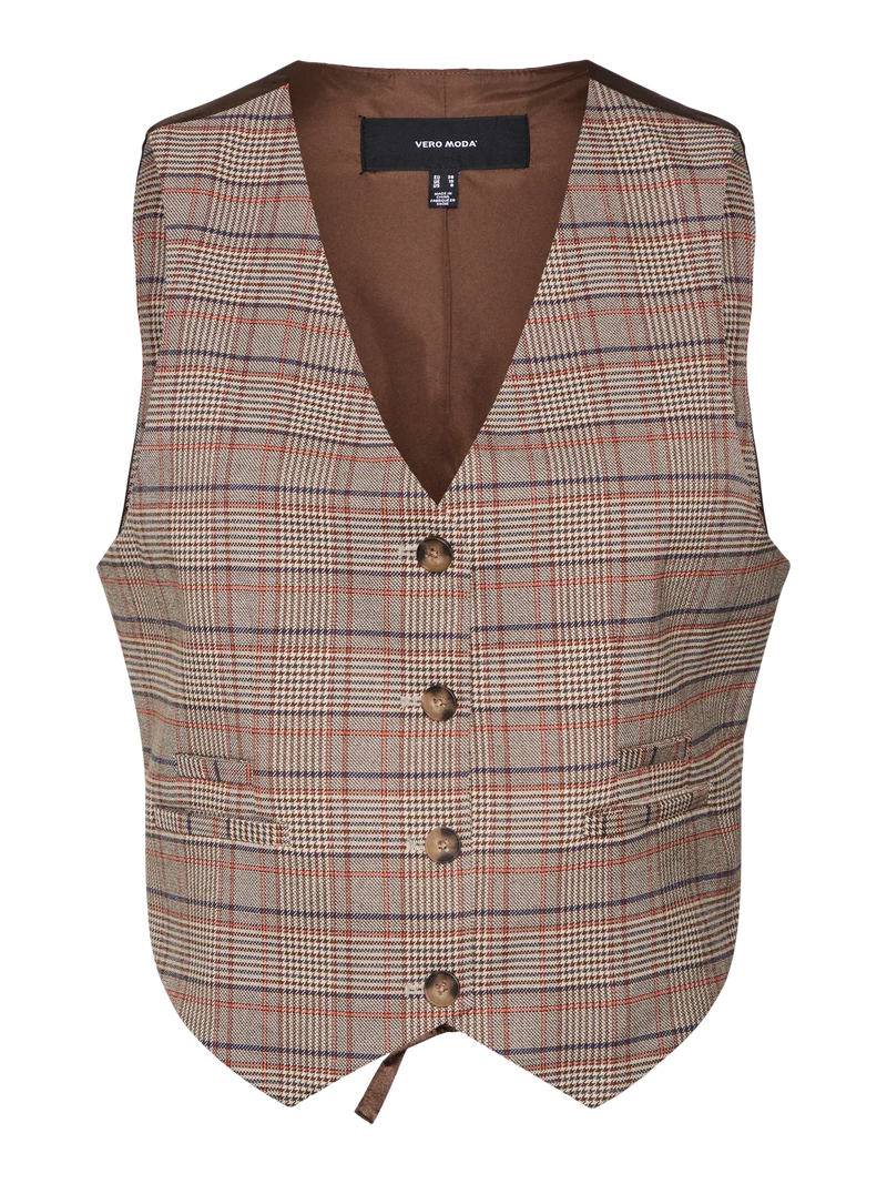 Vero Moda Ellie Check Vest