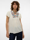 Vero Moda Sina Boho Embroidered Blouse