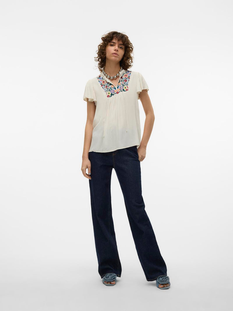 Vero Moda Sina Boho Embroidered Blouse