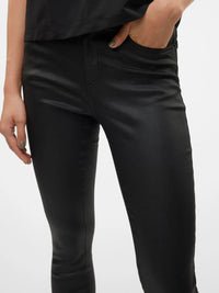 Vero Moda Flash Mid Rise Skinny Coated Pant