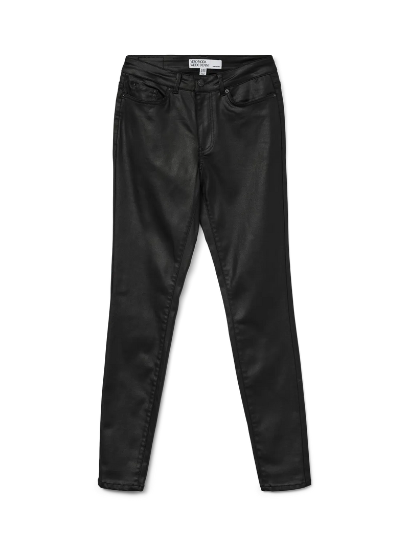 Vero Moda Flash Mid Rise Skinny Coated Pant