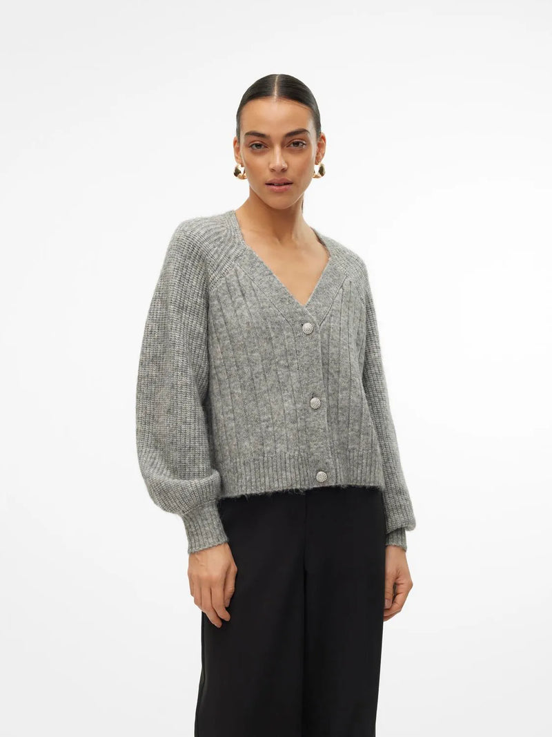 Vero Moda Meilani V-Neck Glitter Button Cardi