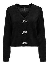 Only Donna Bow V-Neck Cardigan