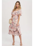 Sarafina Chiffon Ruffle Dress