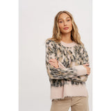 Stephanie Brushed Leopard Pullover