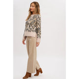 Stephanie Brushed Leopard Pullover