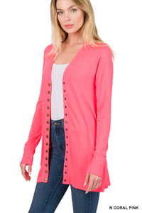 Laura Snap Cardigan- Short Length